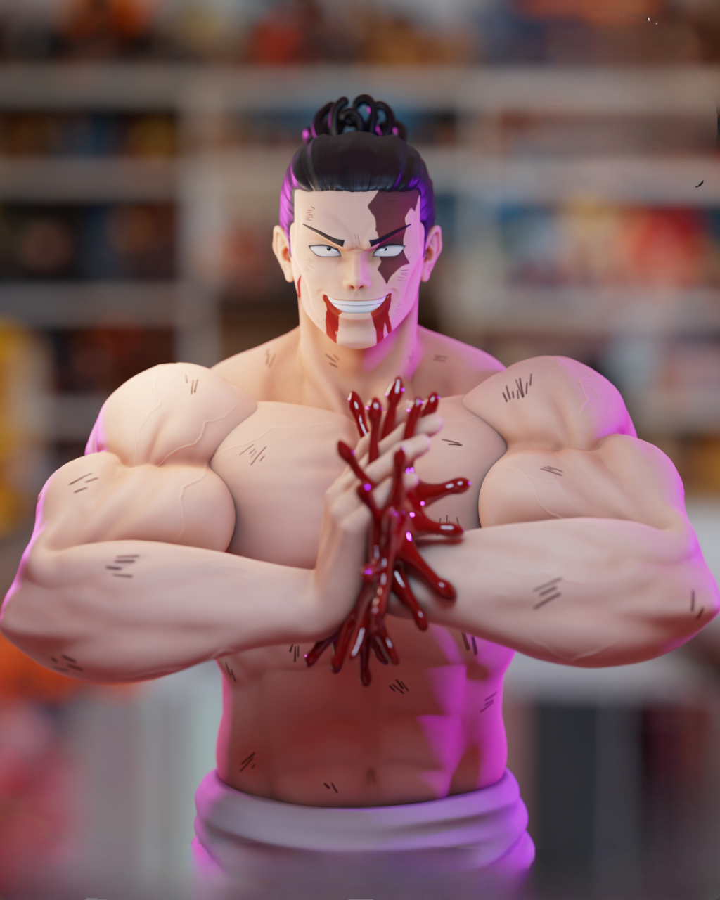 Aoi Todo (Jujutsu Kaisen) 3D Printable Statue – The Boogie Woogie Brawler | Resin-Optimized