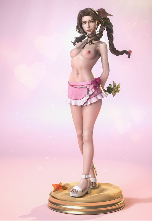 Aerith Gainsborough NSFW STL File – Final Fantasy VII 3D Model | 1/6 Scale Pre-Supported & Easy Print