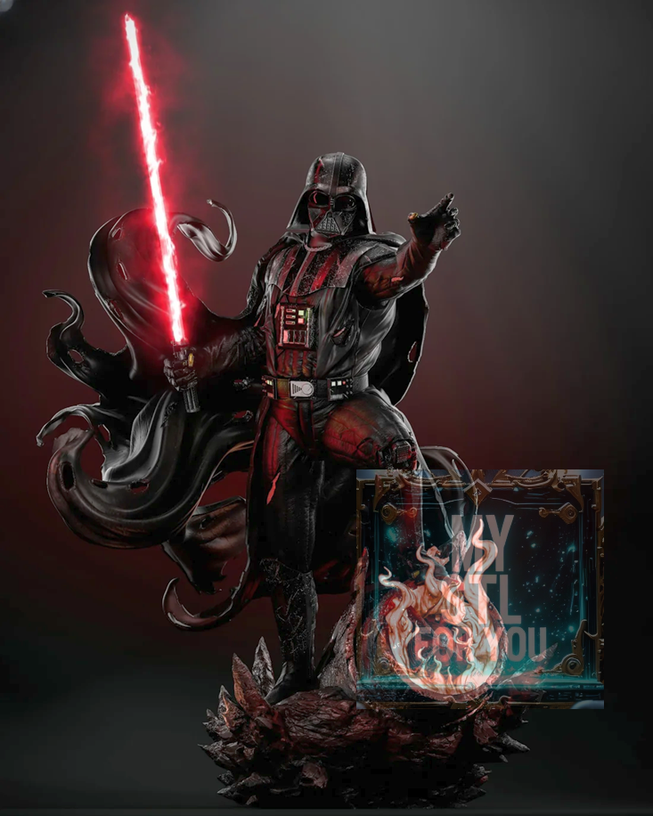 Darth Vader 1/6 Scale Statue + Bust | STL Files for Resin 3D Printing