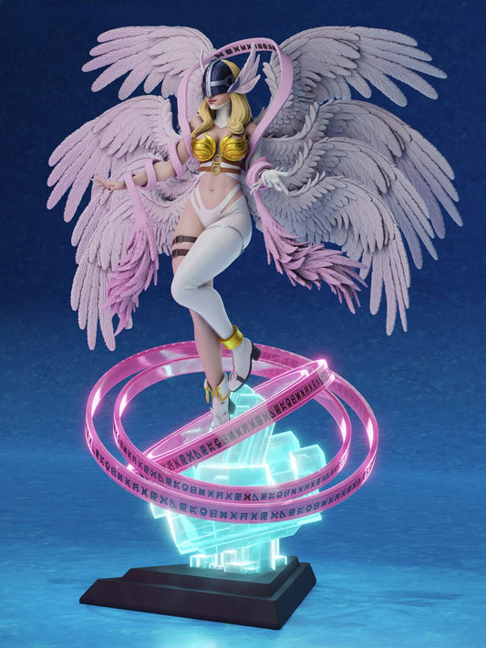 Angelic Mother Sculpture STL File (DigiMom) | 3D Printable Memorial Gift & Customizable Digital Art