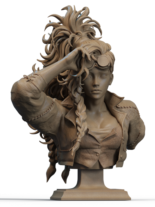 Gemma (Monster Hunter Wilds) Bust 3D Print File: Hunter Figure STL - 1:6 & 1:9 Scale Options