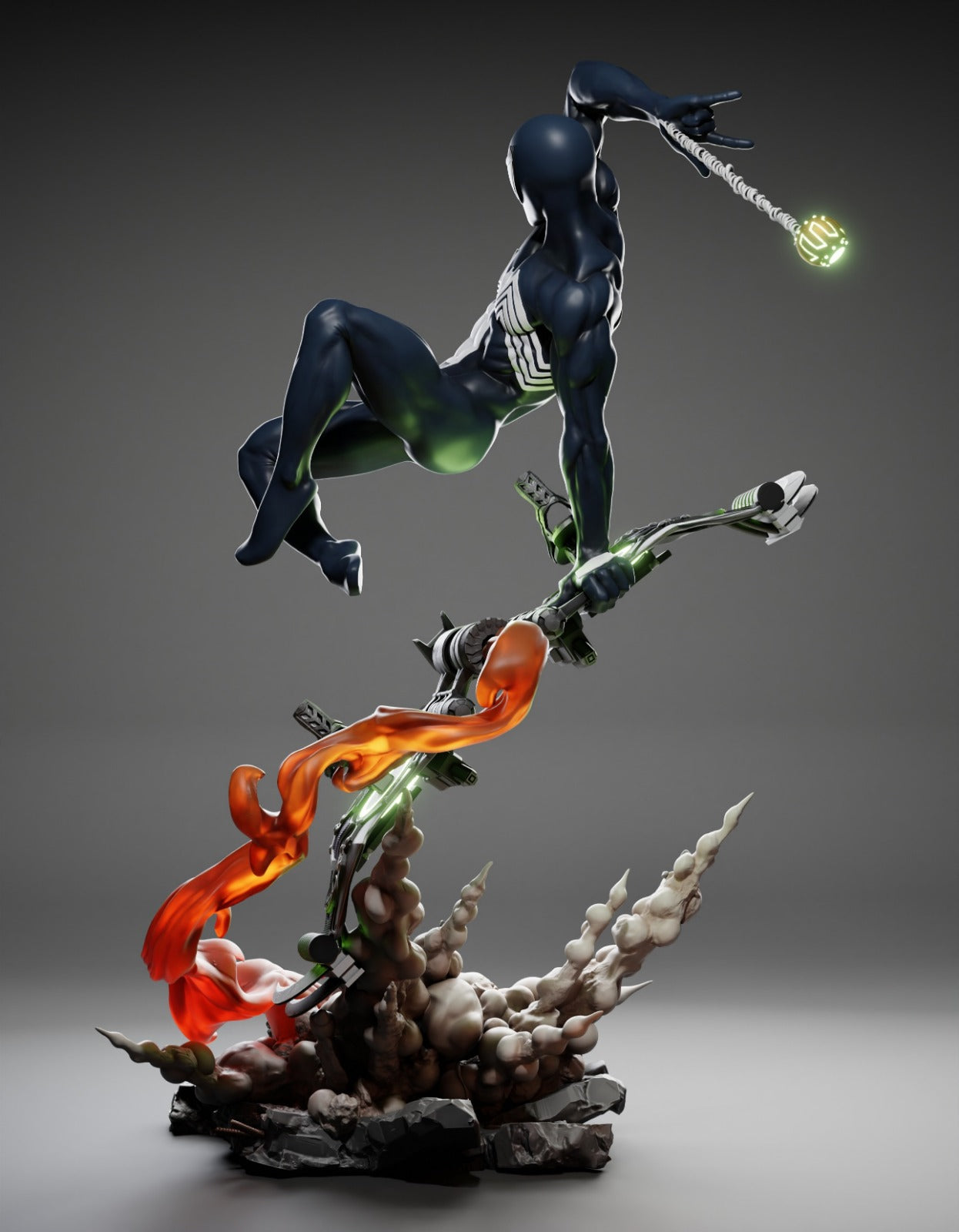 Spider-Man (Marvel Comics) 3D Print File: Iconic Web-Slinger STL - 1:4, 1:6, 1:9, 1:12 Scale Options - Ready-to-Print, Split, Pre-Supported & Uncut