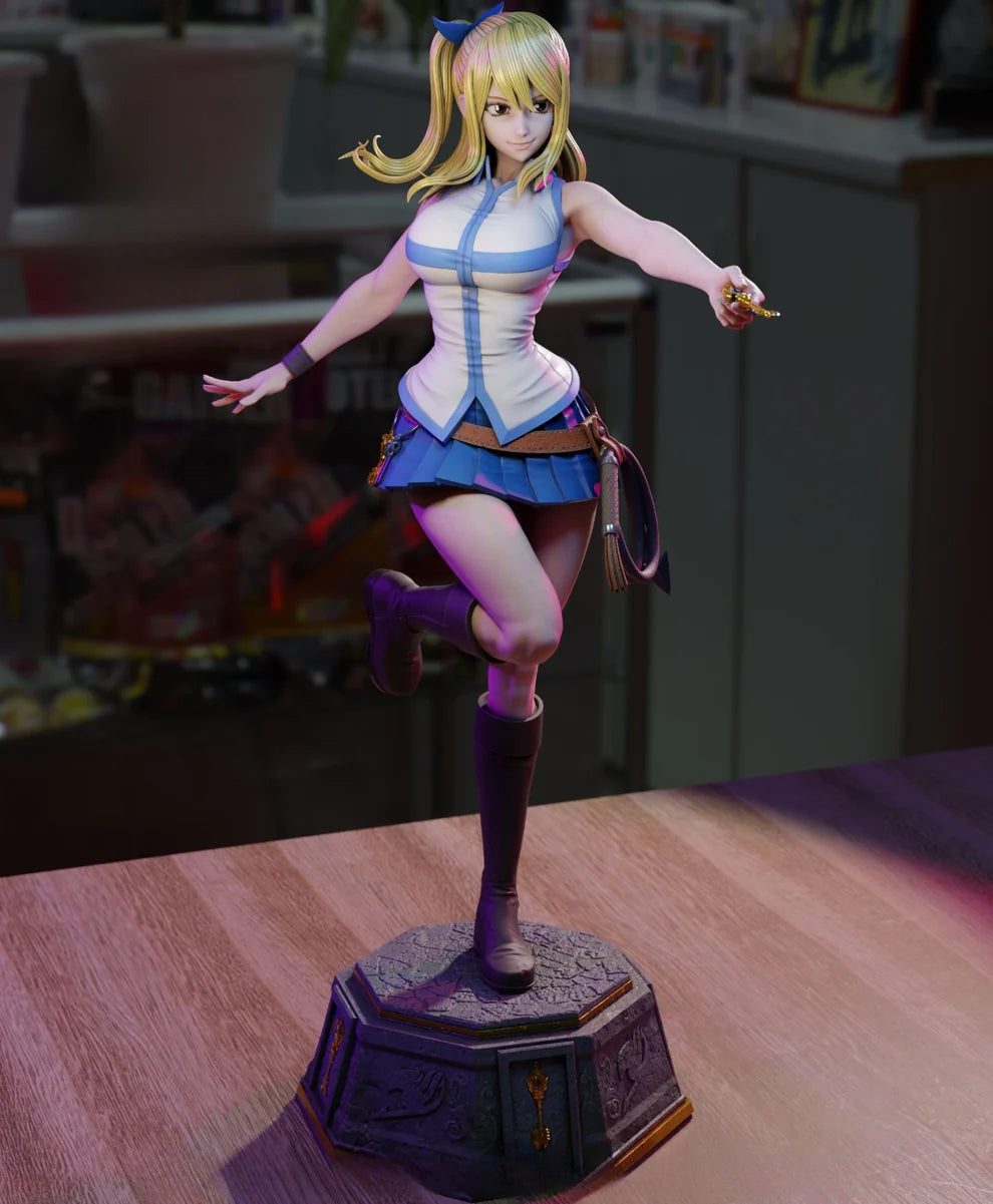 Lucy – Fairy Tail – STL 3D Print Files (Standard & NSFW – Pre-Supported)
