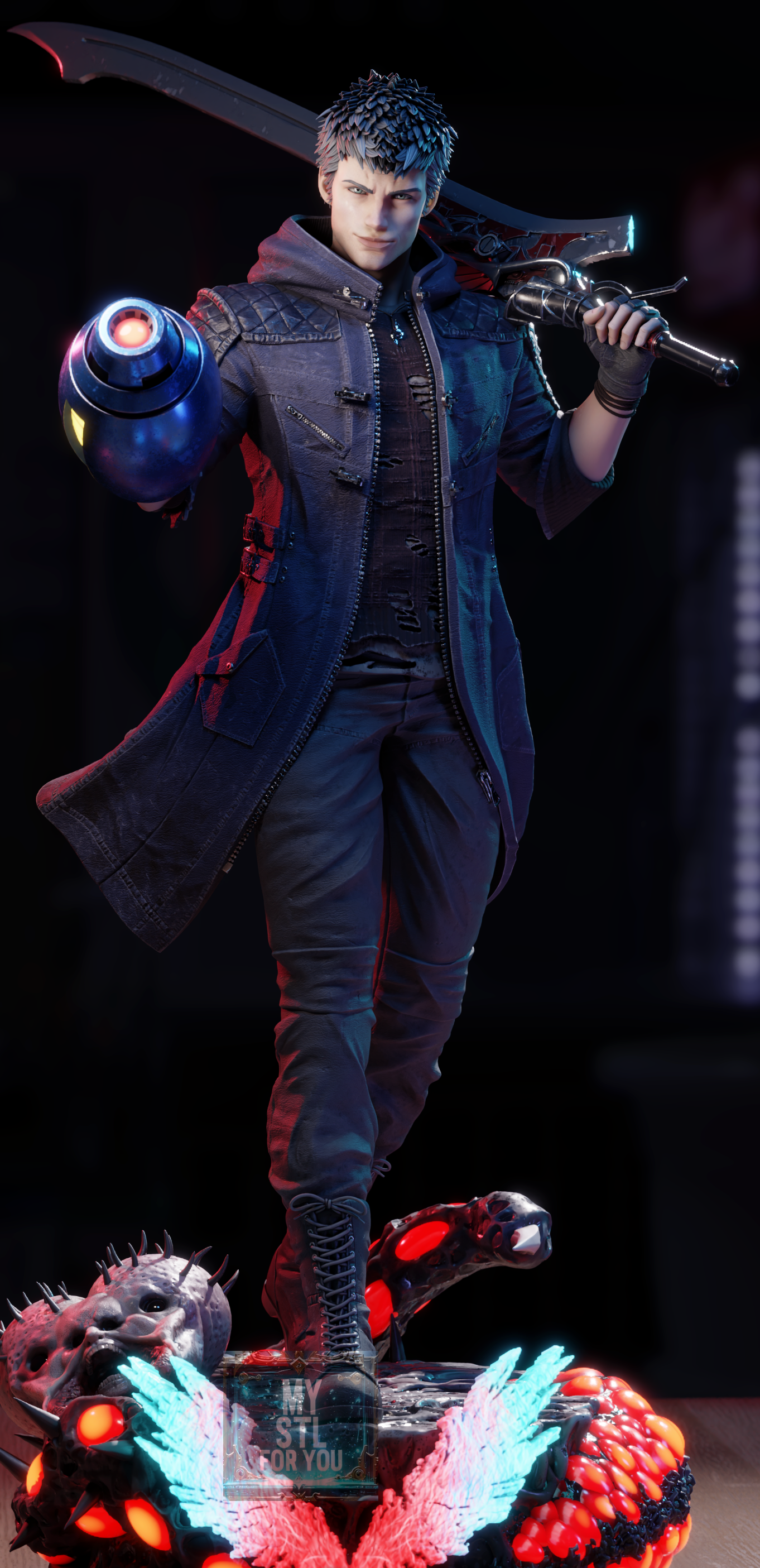 Nero - Devil May Cry 5 | High-Detail 3D Print STL | Pre-supported