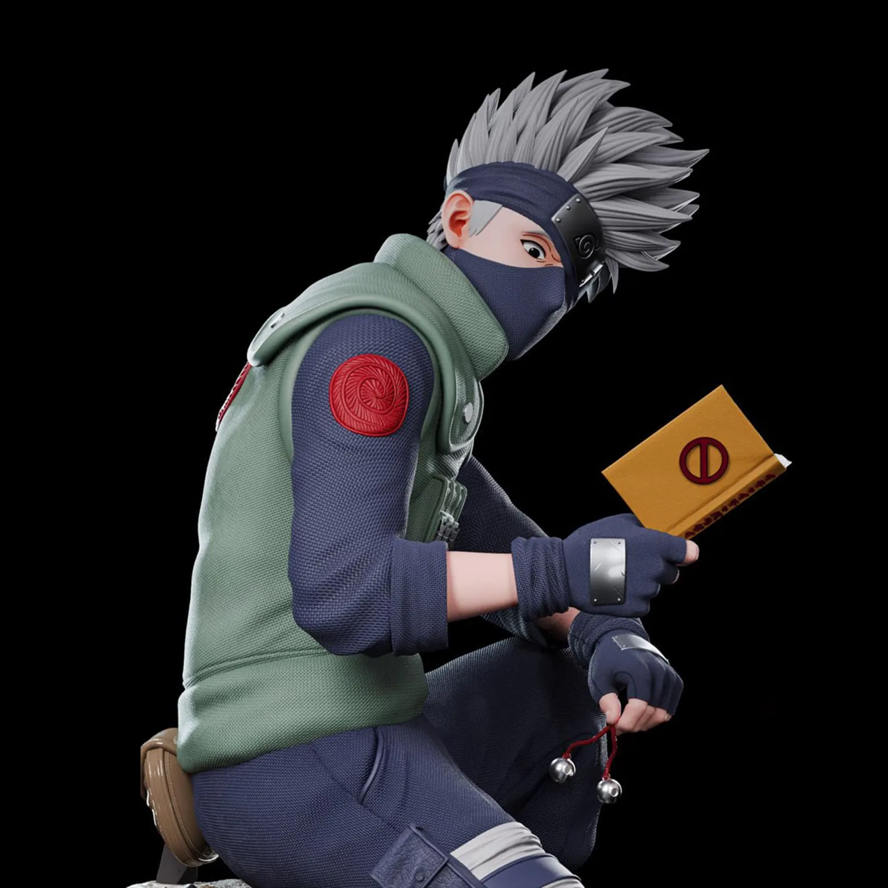 Kakashi Hatake – Reading Diorama – Naruto STL 3D Print Files