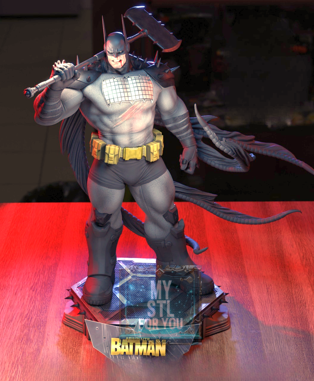 Absolute Batman | High-Detail 3D Print STL File | Pre-supported Model