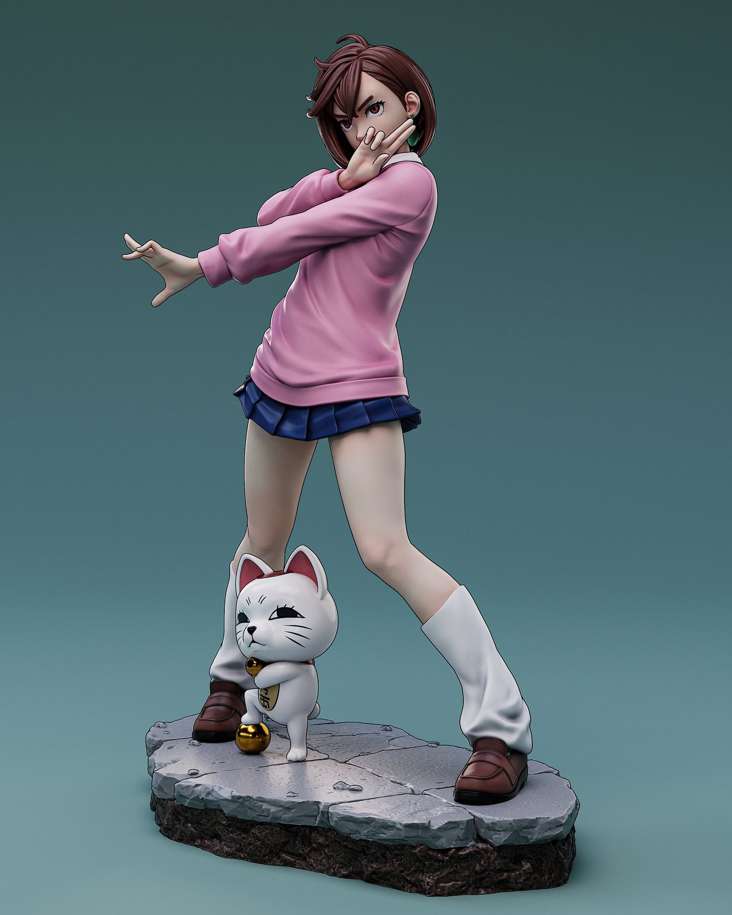 Momo Ayase 3D Printable STL | Dandadan Anime Figure | 1:6 & 1:9 Scale Resin Model