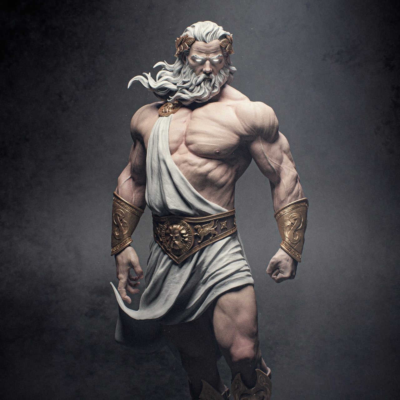 Zeus 3D Printable Model | STL Files – Pre-Supported & Uncut Options (1/4, 1/9, 1/12 Scale)