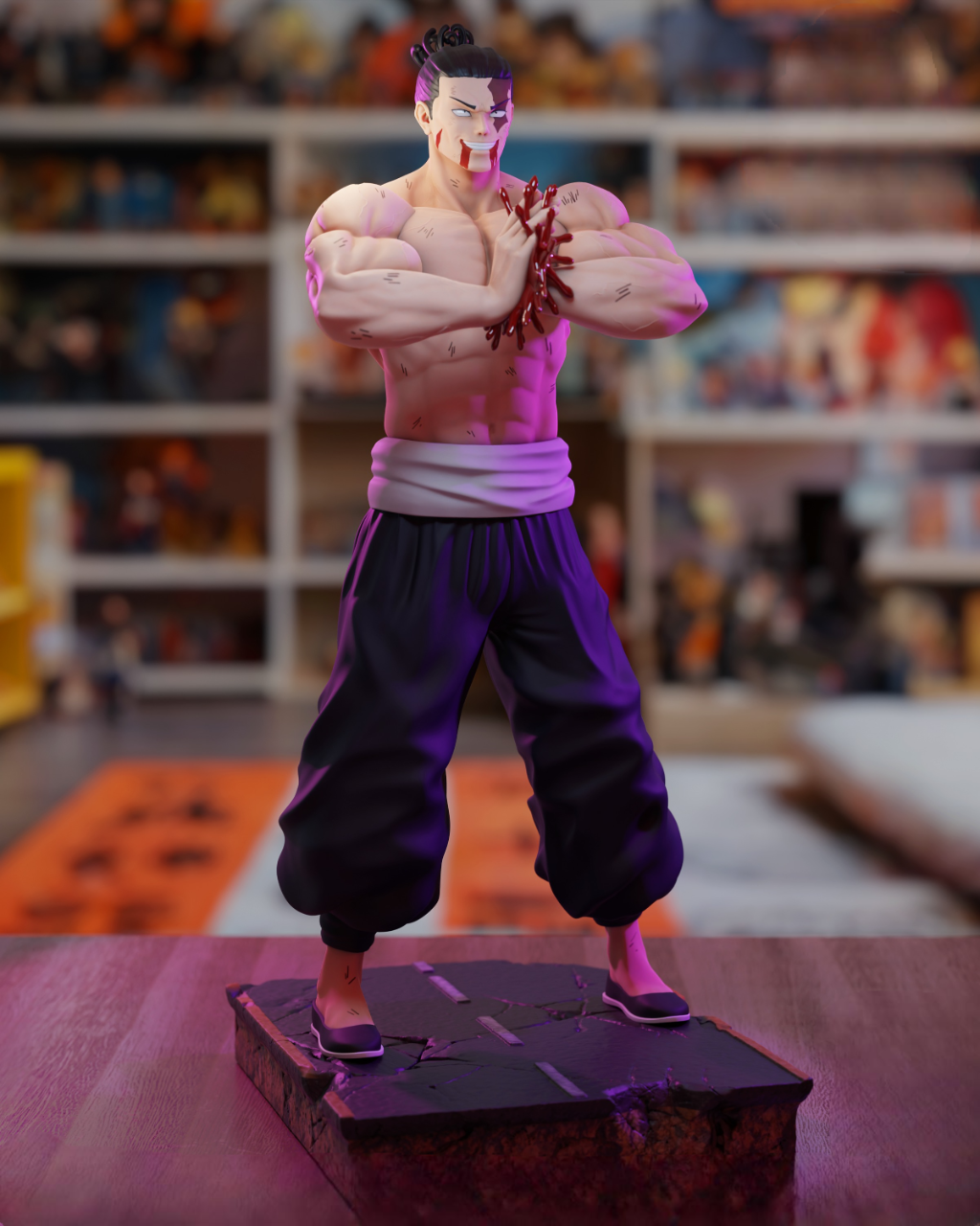 Aoi Todo (Jujutsu Kaisen) 3D Printable Statue – The Boogie Woogie Brawler | Resin-Optimized