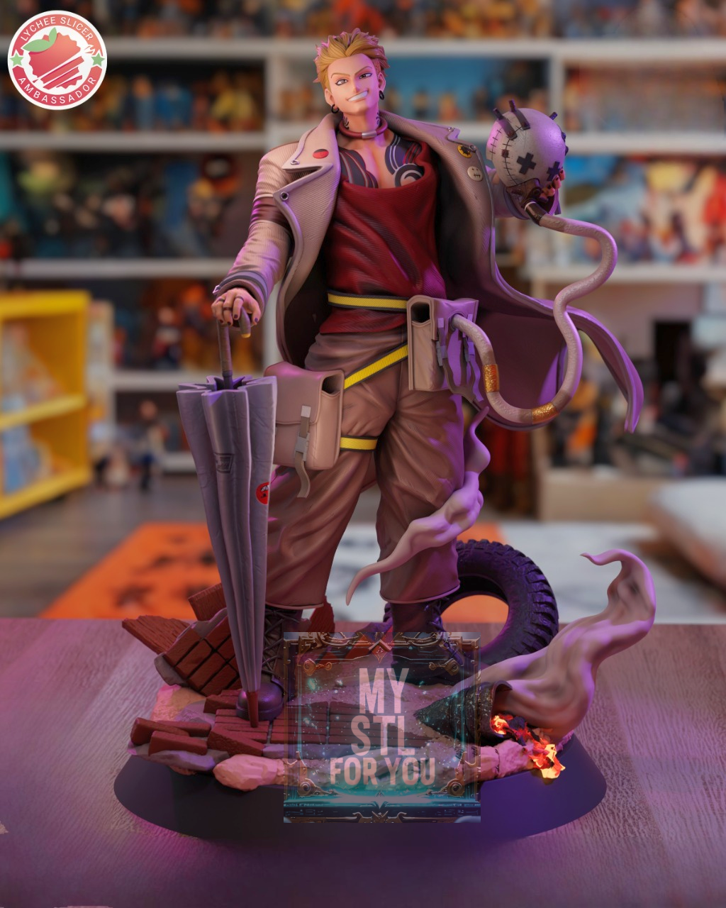 Enjin Gachiakuta | Resin STL Statue | Pre‑Supported STL+LYS