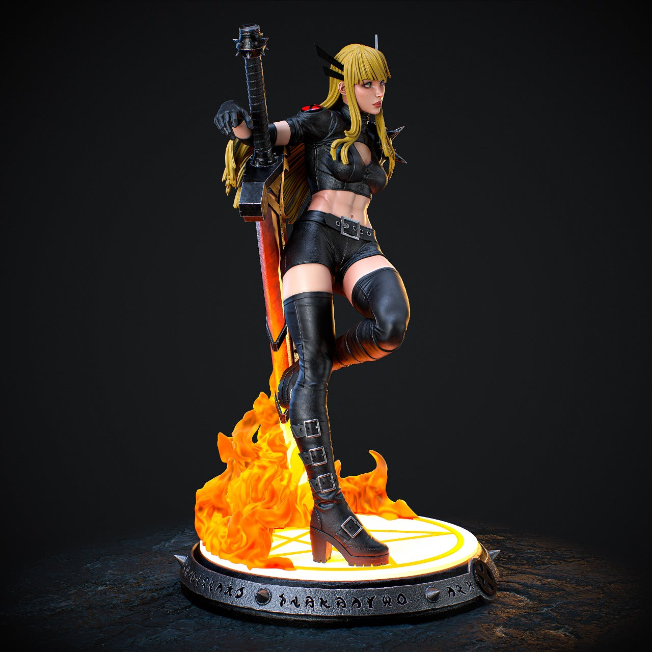 Magik (X-Men) 3D Print File: Sorceress Supreme STL - 1:6, 1:9, 1:12 Scale Options - Pre-Supported & Uncut - Mystical Digital Collectible
