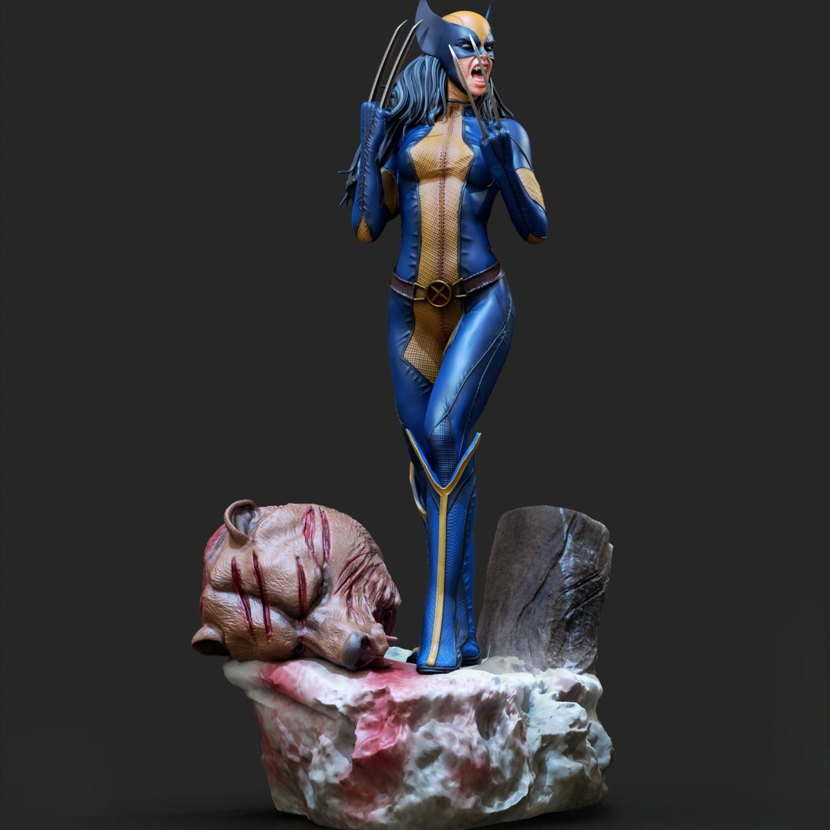 X-23 (X-Men) 3D Print File: Adamantium Claws Mutant STL - 1:6, 1:9, 1:12 Scale Options - Pre-Supported & Uncut - Fierce Digital Collectible