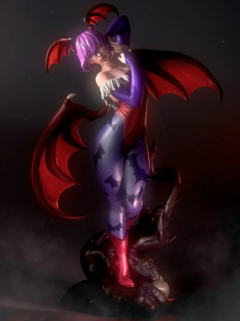NSFW Pre-support Lilith Aensland 1:6 STL - Darkstalkers 3D Print