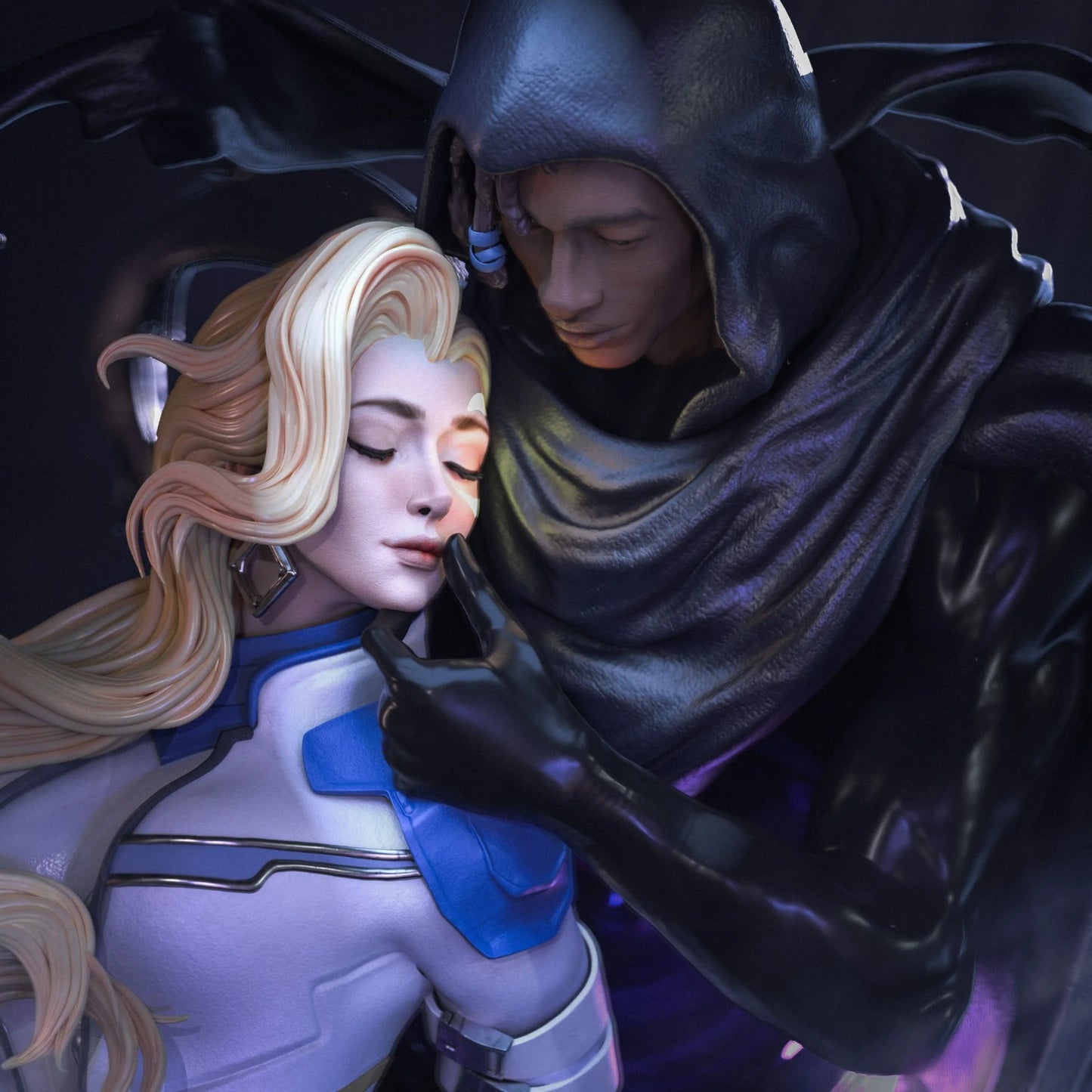 NSFW Cloak & Dagger: Pre-Supported STL Model for 1:6 Scale – Easy Print & Paint, 312mm Heroic Duo!