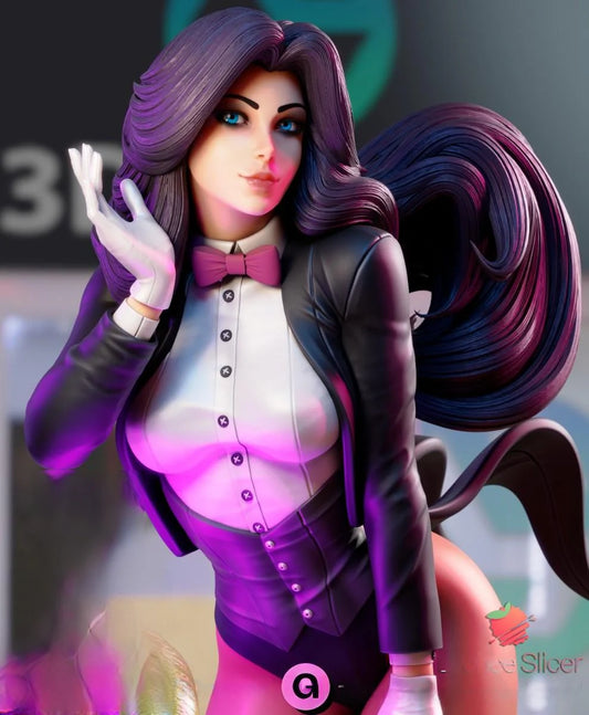 NSFW Zatanna Zatara STL File | DC Comics Magician 3D Model, Magic Pose & Top Hat Collectible [Digital Download Only]