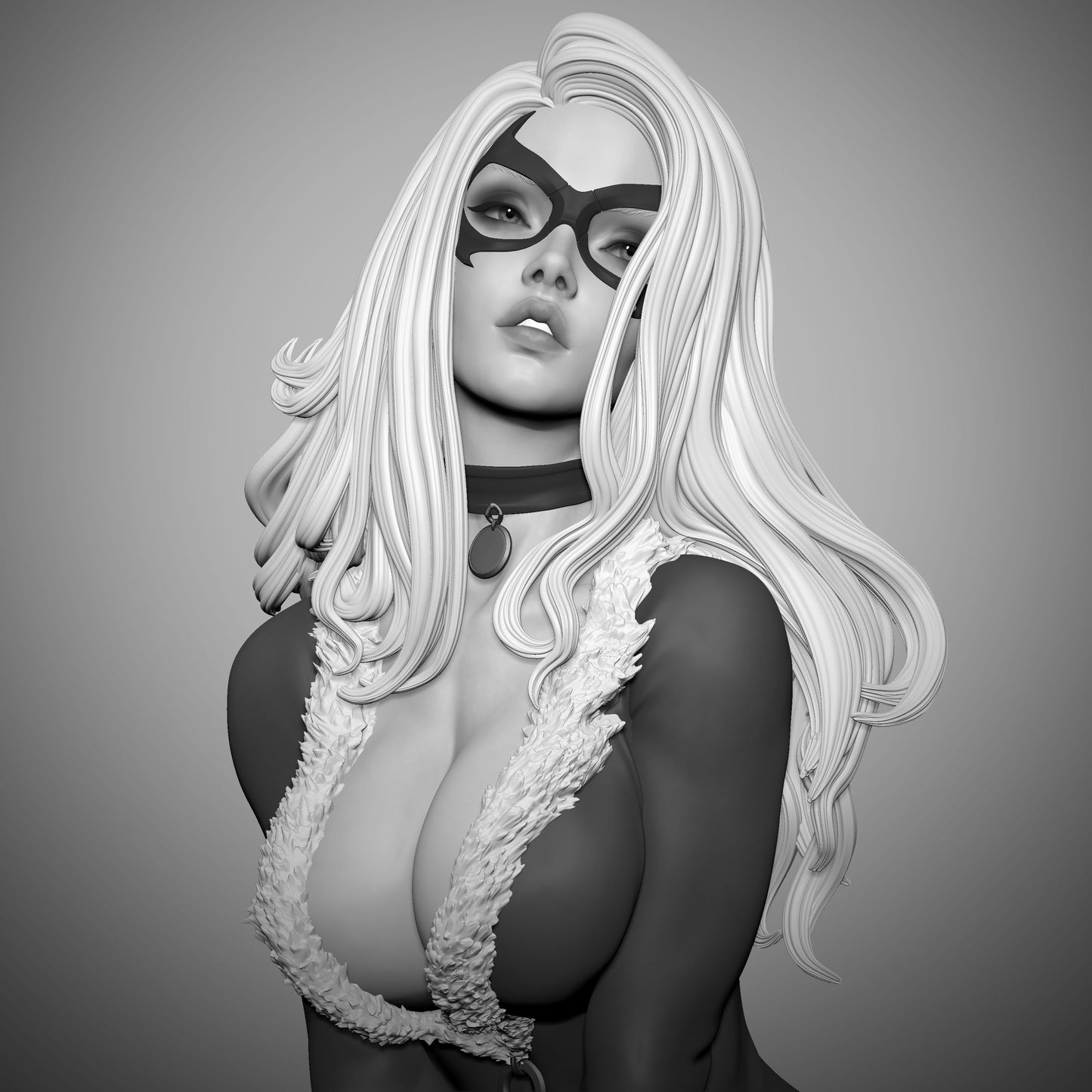 Black Cat (Marvel Comics) 3D Print File: Iconic Anti-Heroine STL - 1:6, 1:9, 1:12 Scale Options - Ready-to-Print, Split, Pre-Supported & Uncut
