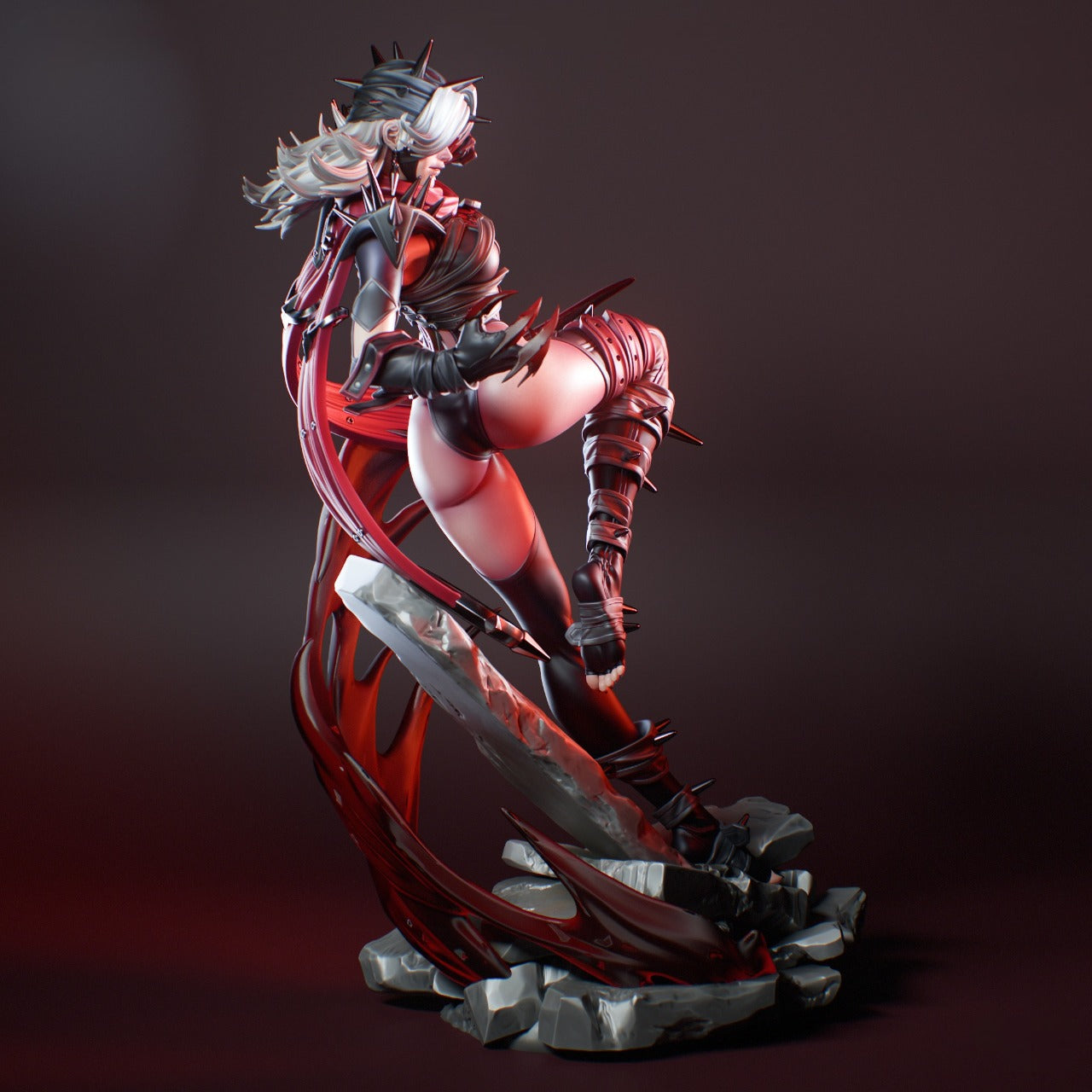 Invisible Woman - Dark Stylized Edition Malice - 3D Printable Collectible Statue