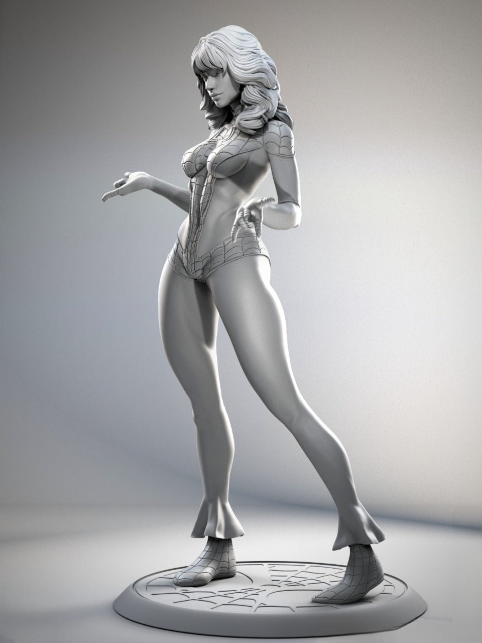 Spinneret Mary Jane Watson (Spider-Man) 3D Print File: Iconic Heroine STL - 1:4, 1:6, 1:12 Scale Options - Ready-to-Print, Split, Pre-Supported & Uncut