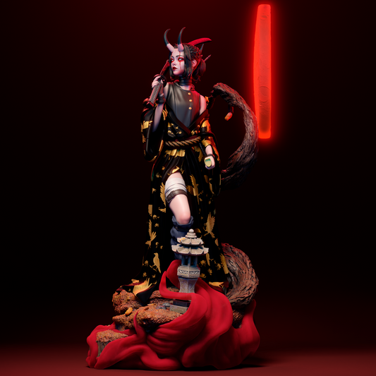 Oni Demon Warrior 3D Print File: Epic 1/6 & 1/9 Scale STL Collectible