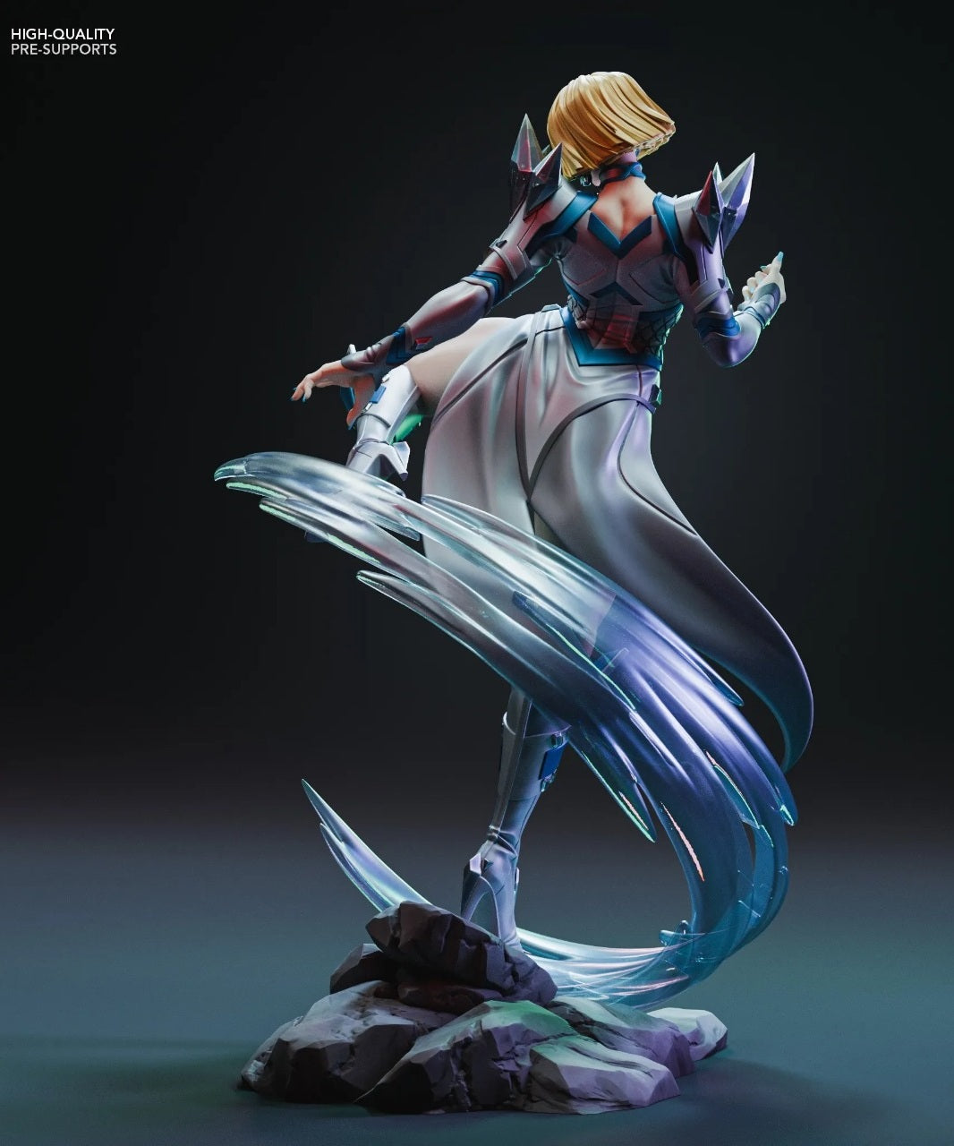 Emma Frost - Marvel Rivals Style (1/8 Scale) STL File for 3D Printing - Digital File