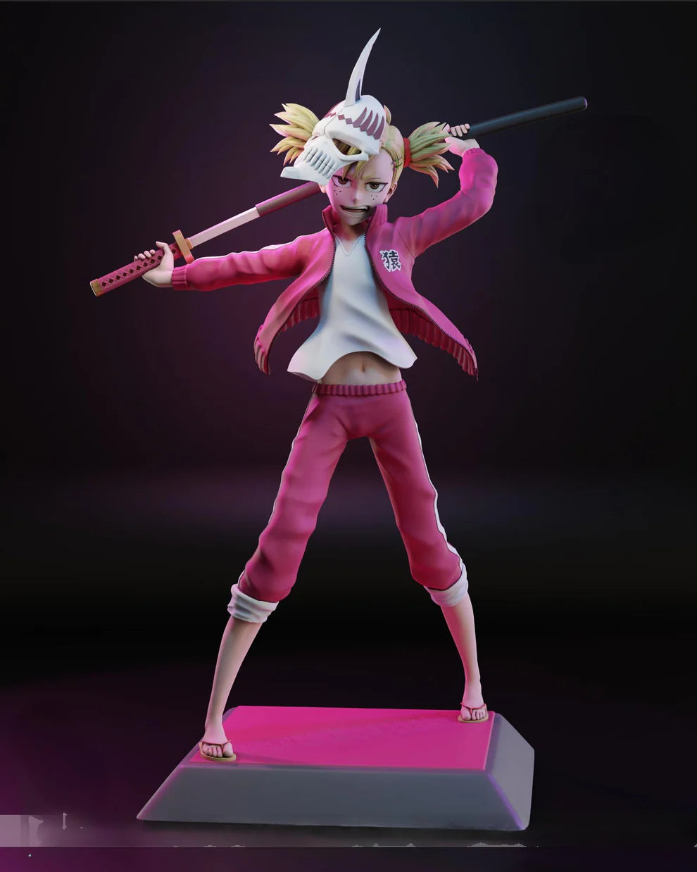 Hiyori Sarugaki (Bleach) 3D Printable Statue – Fierce Shinigami STL File for Resin Printing