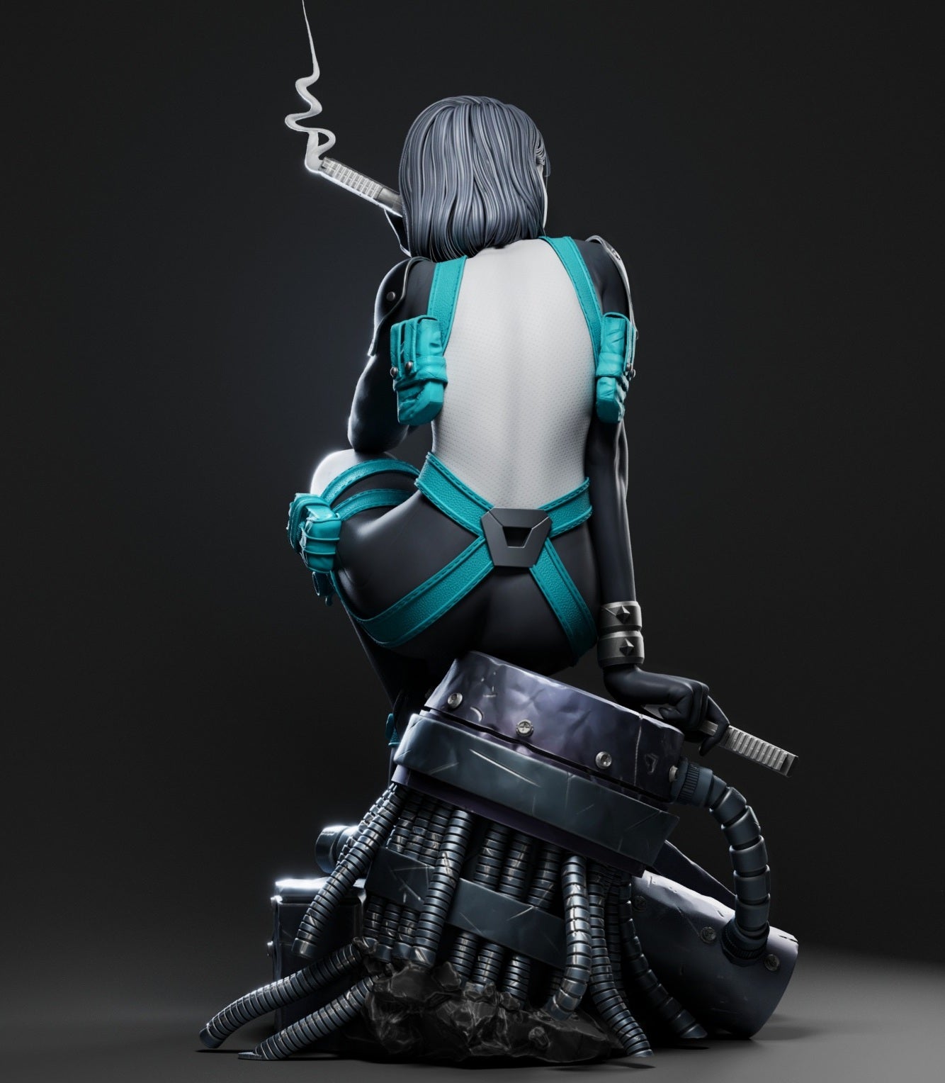 Domino (X-Force) 3D Print File: Lucky Mercenary STL - 1:4, 1:9, 1:12 Scale Options - Pre-Supported & Uncut - Fortunate Digital Collectible