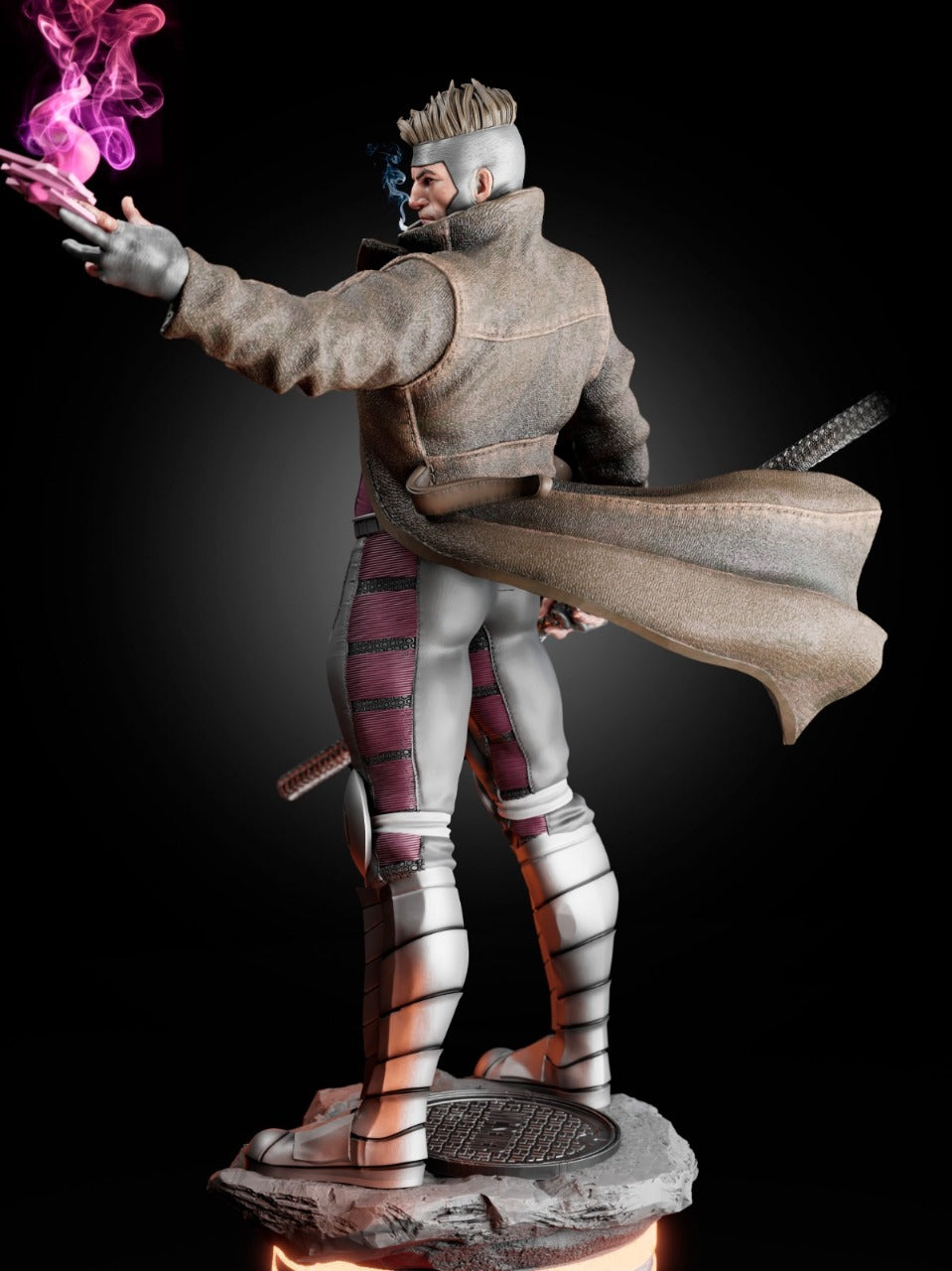 Gambit (X-Men) 3D Print File: Suave Mutant Hero STL - 1:6, 1:9, 1:12 Scale Options - Pre-Supported & Uncut - Collectible Digital Model