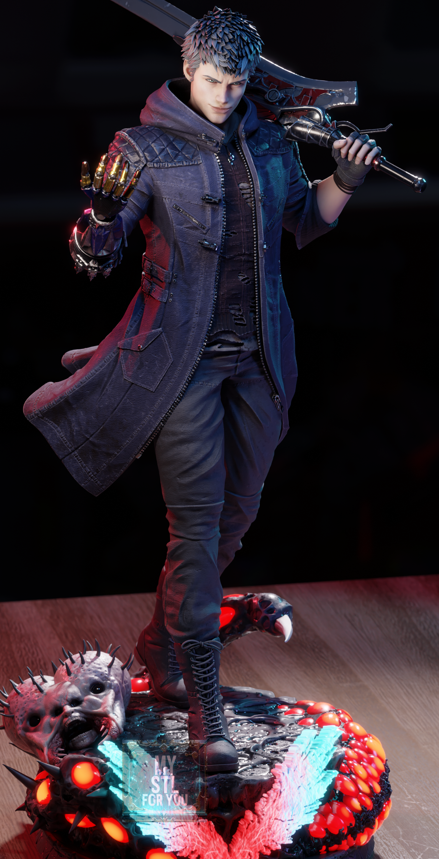 Nero - Devil May Cry 5 | High-Detail 3D Print STL | Pre-supported