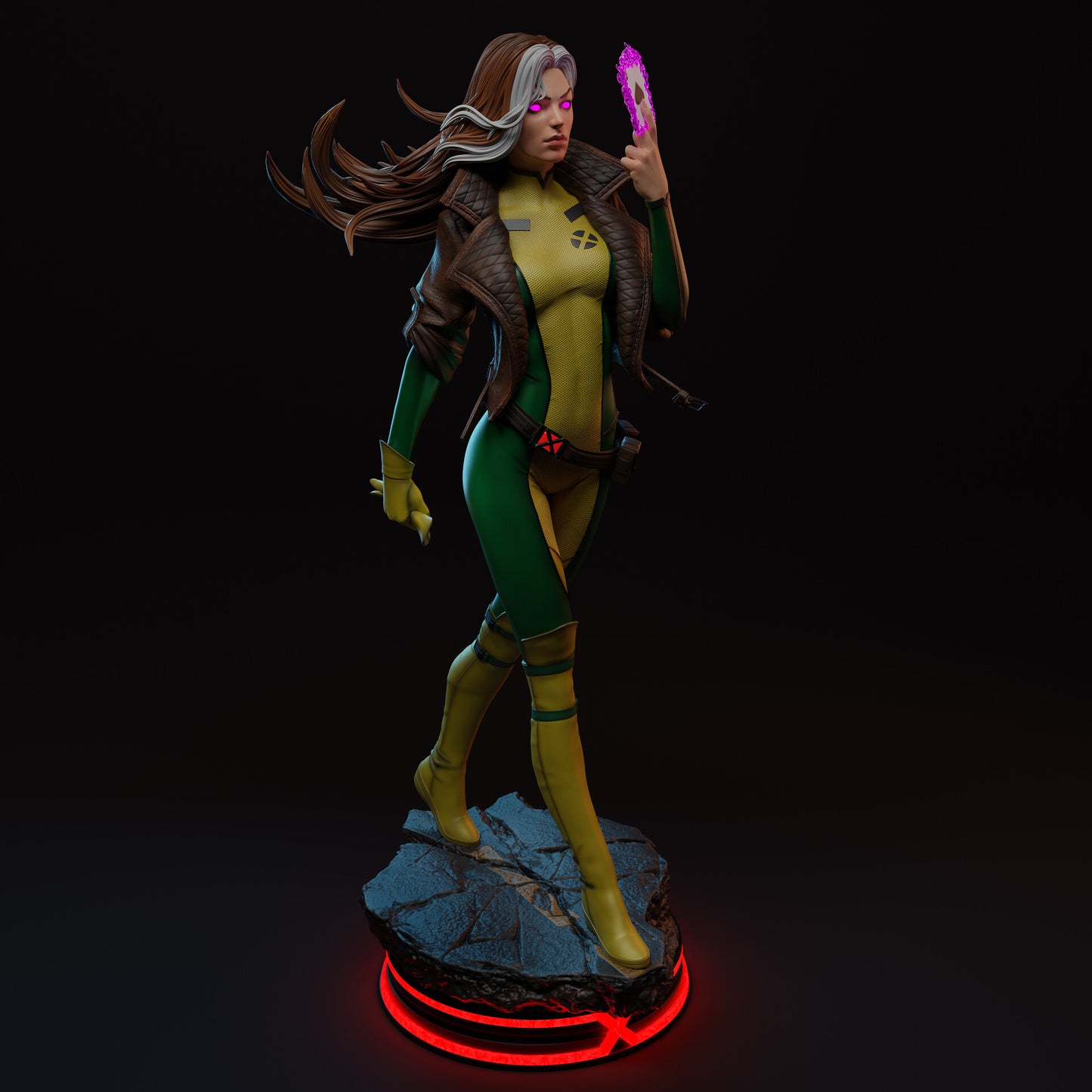 Rogue (X-Men) 3D Print File: Iconic Mutant Heroine STL - 1:4, 1:6, 1:9 Scale Options - Pre-Supported & Uncut