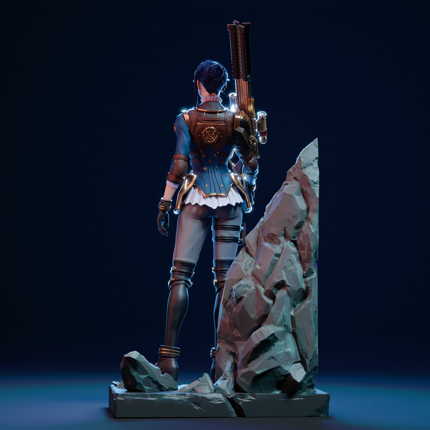 Caitlyn Arcane League of Legends 3D Print File - Sheriff of Piltover STL