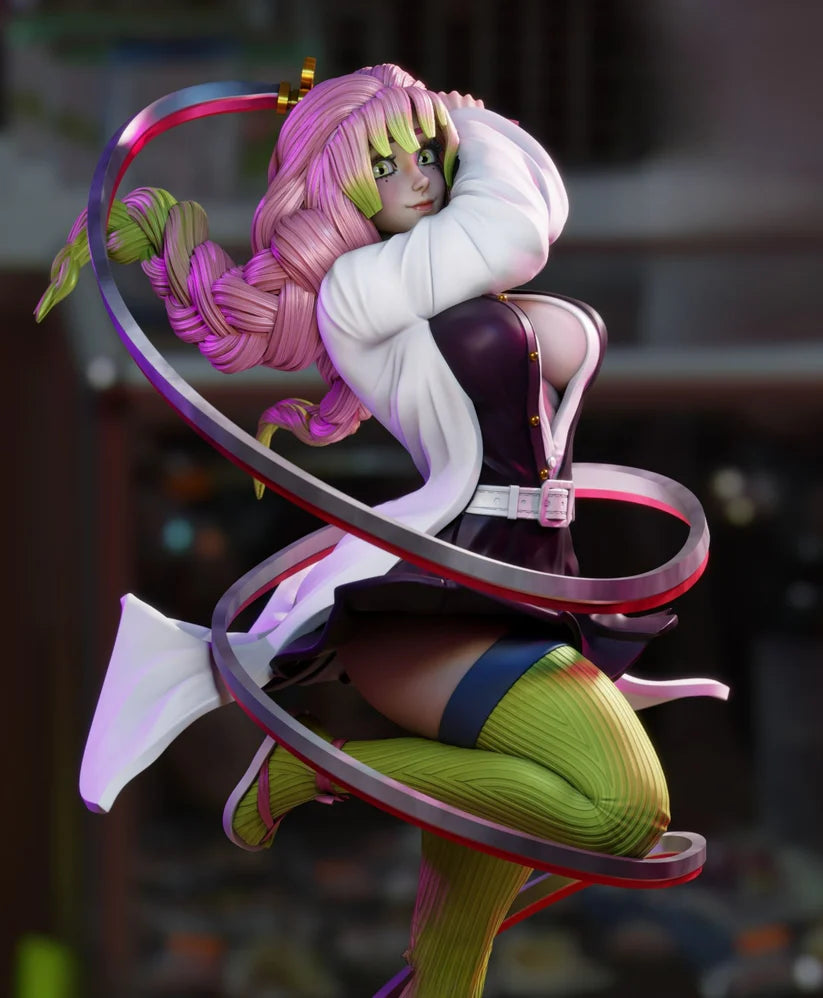 NSFW Mitsuri Kanroji STL File (Demon Slayer) | 3D Printable Anime Figure Model, Cosplay Prop & Collectible [Digital Download Only