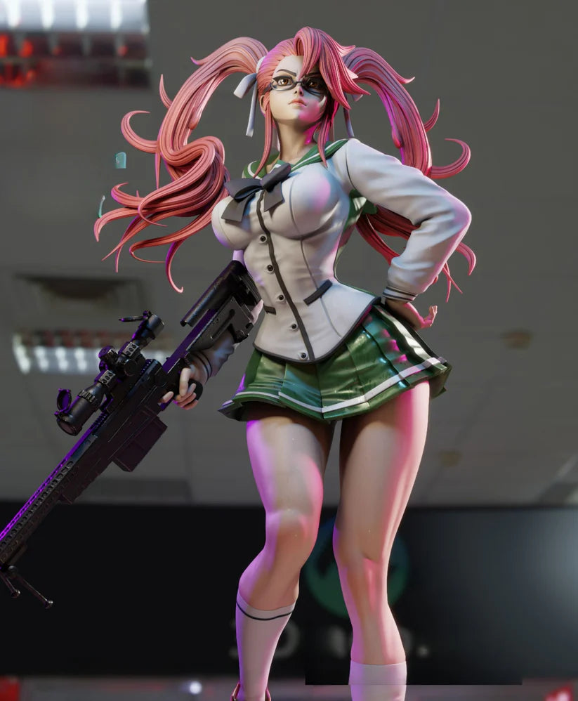 NSFW Saya Takagi STL File | Highschool of the Dead Anime Figure, Zombie Apocalypse Survivor Model [Digital Download Only]