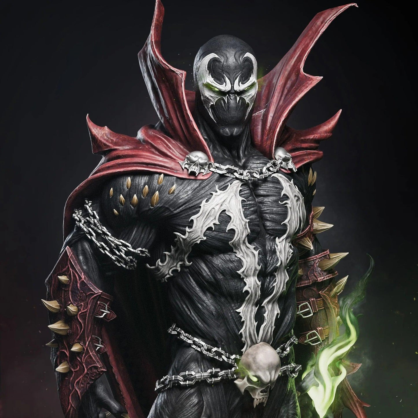 Spawn - Al Simmons STL Model – The Hellspawn Risess! Scale1-4, 1-6 , 1-9, 1-12-presupport, 1-12 Uncut