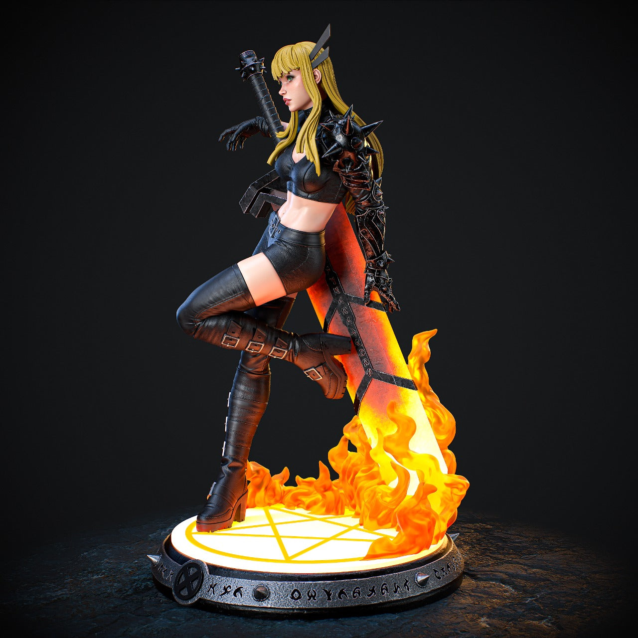 Magik (X-Men) 3D Print File: Sorceress Supreme STL - 1:6, 1:9, 1:12 Scale Options - Pre-Supported & Uncut - Mystical Digital Collectible