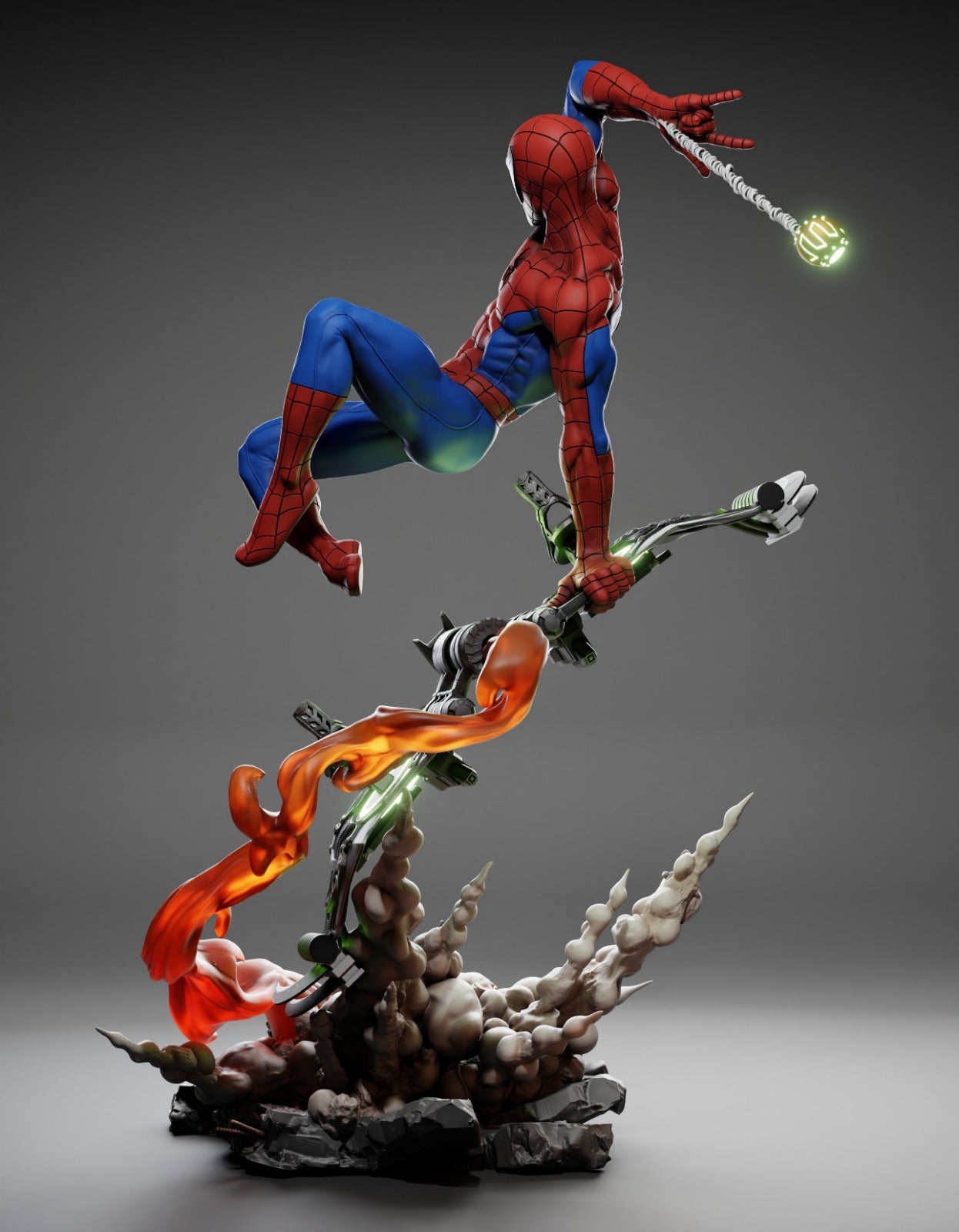 Spider-Man (Marvel Comics) 3D Print File: Iconic Web-Slinger STL - 1:4, 1:6, 1:9, 1:12 Scale Options - Ready-to-Print, Split, Pre-Supported & Uncut