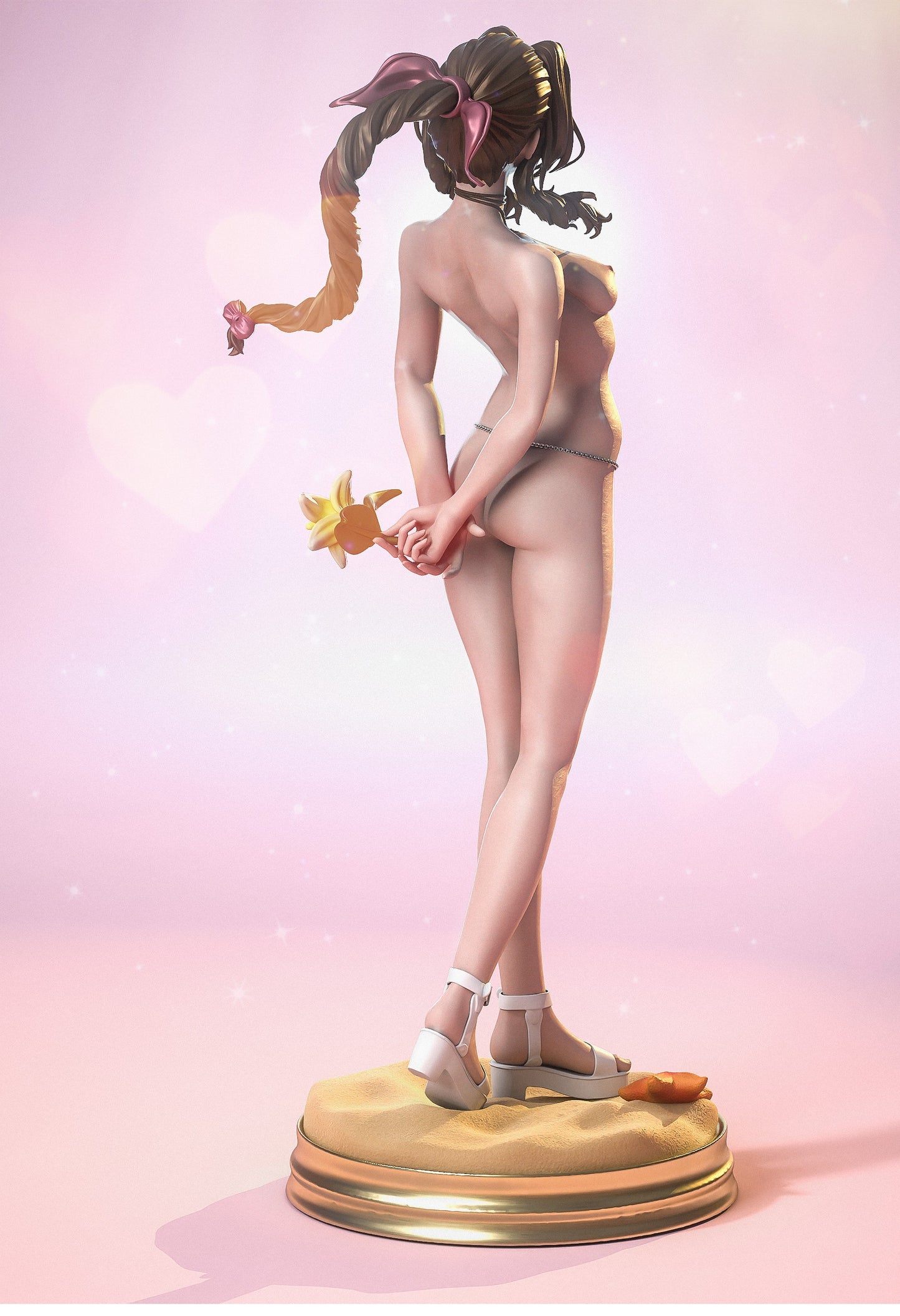 Aerith Gainsborough NSFW STL File – Final Fantasy VII 3D Model | 1/6 Scale Pre-Supported & Easy Print