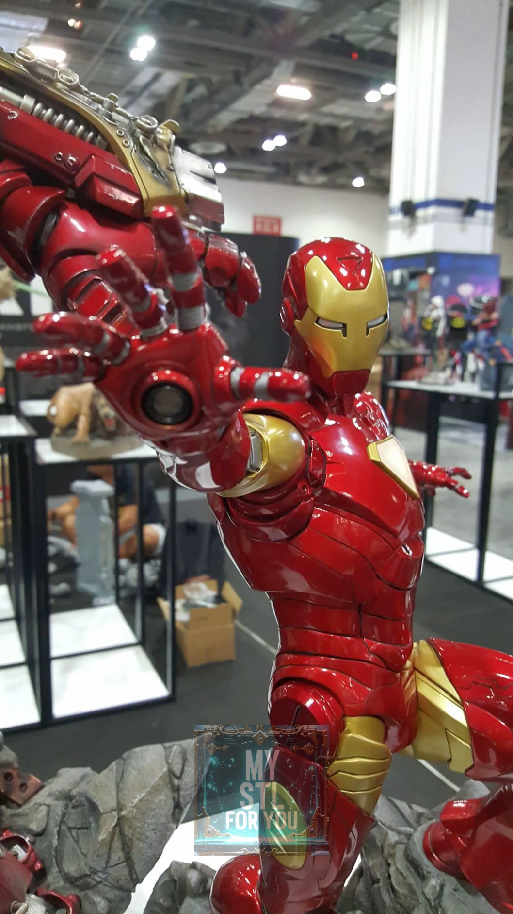 Hulkbuster vs Iron Man | 3D Print STL Diorama | Resin Statue Files