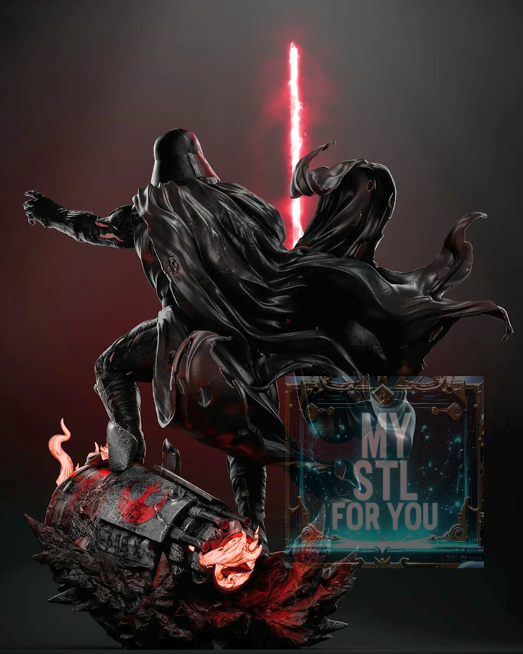 Darth Vader 1/6 Scale Statue + Bust | STL Files for Resin 3D Printing