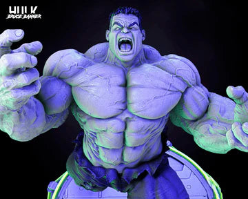 The Indestructible Hulk: 360mm STL Bust with Multiple Expressions!