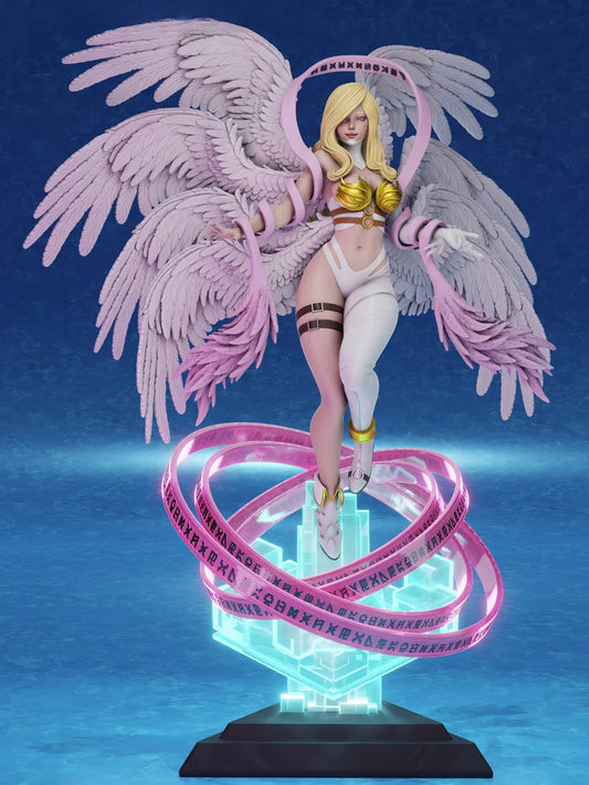 Angelic Mother Sculpture STL File (DigiMom) | 3D Printable Memorial Gift & Customizable Digital Art