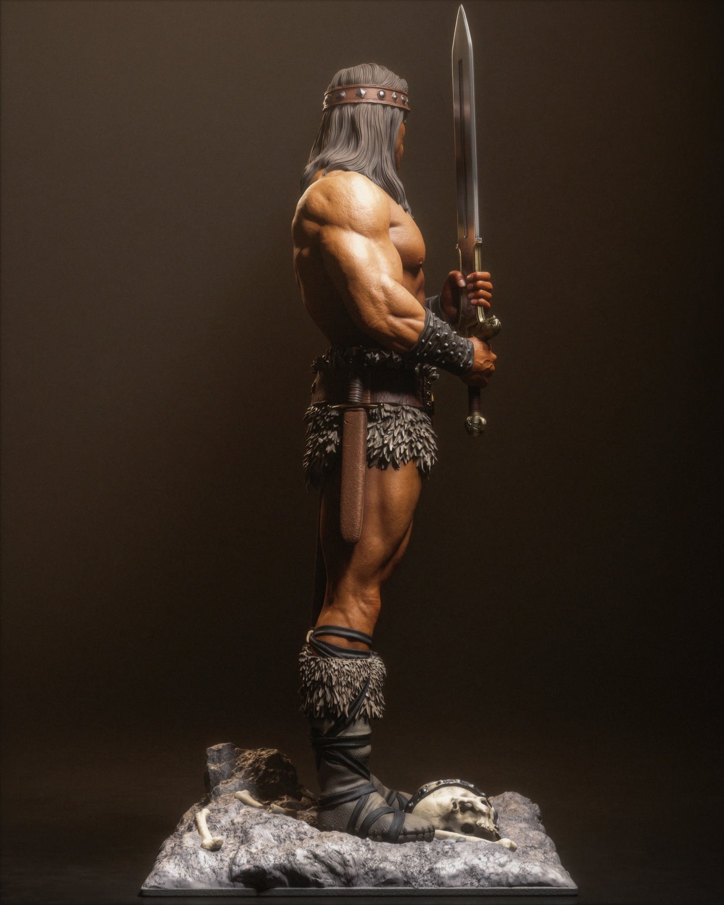Conan the Barbarian STL File – 1/6 & 1/9 Scale | Arnold Schwarzenegger Inspired | Pre-Supported 3D Printable Model