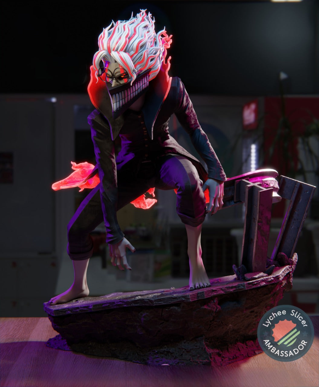 Okarun – Dandadan – STL 3D Print Files Pre-Supported + Lychee Scene