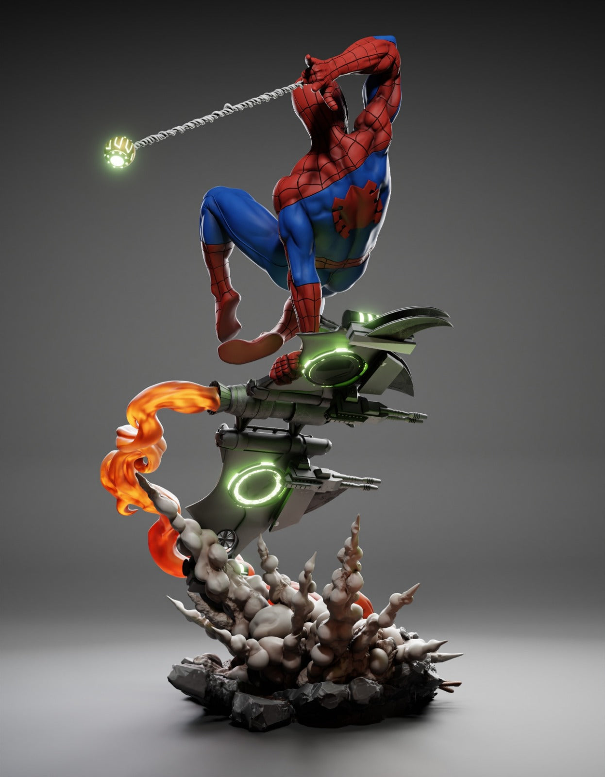 Spider-Man (Marvel Comics) 3D Print File: Iconic Web-Slinger STL - 1:4, 1:6, 1:9, 1:12 Scale Options - Ready-to-Print, Split, Pre-Supported & Uncut
