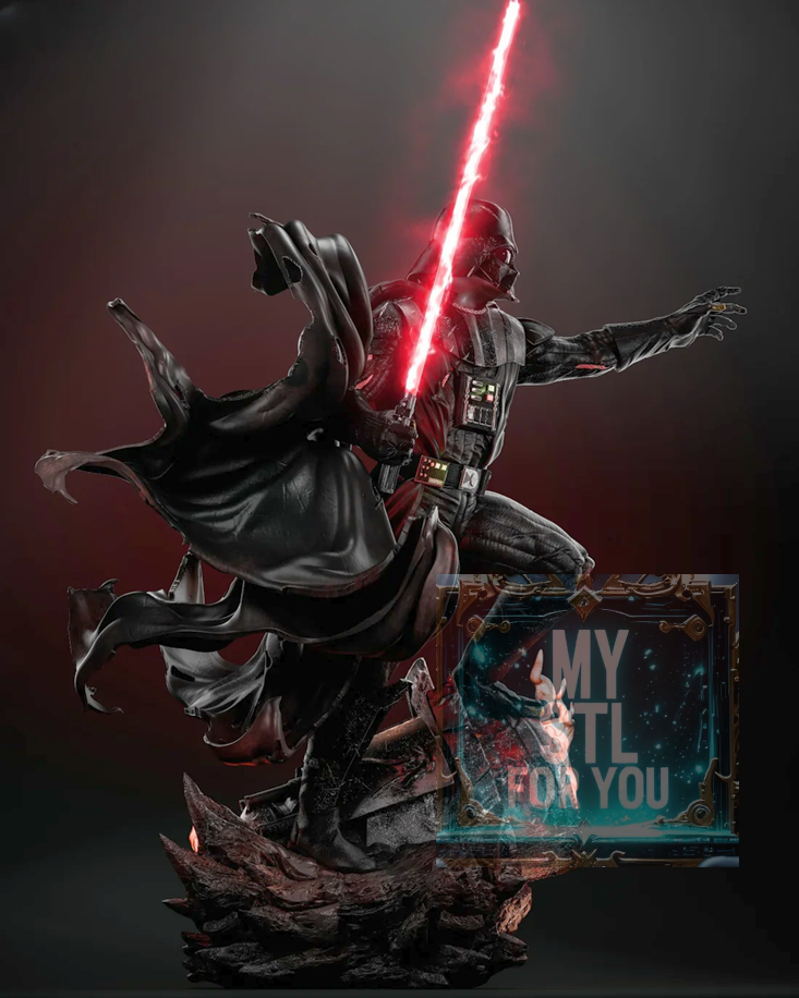 Darth Vader 1/6 Scale Statue + Bust | STL Files for Resin 3D Printing
