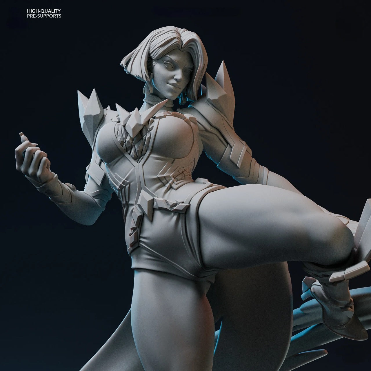 Emma Frost - Marvel Rivals Style (1/8 Scale) STL File for 3D Printing - Digital File