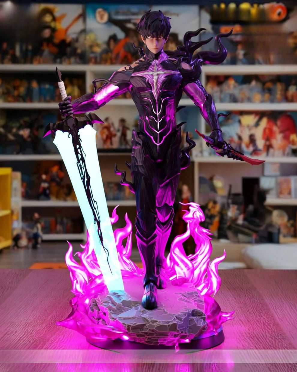 Sung Jin-Woo Solo Leveling 3D Model - Shadow Monarch Daggers & Sword (Digital Download)