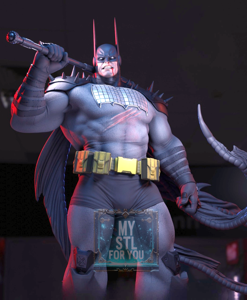 Absolute Batman | High-Detail 3D Print STL File | Pre-supported Model