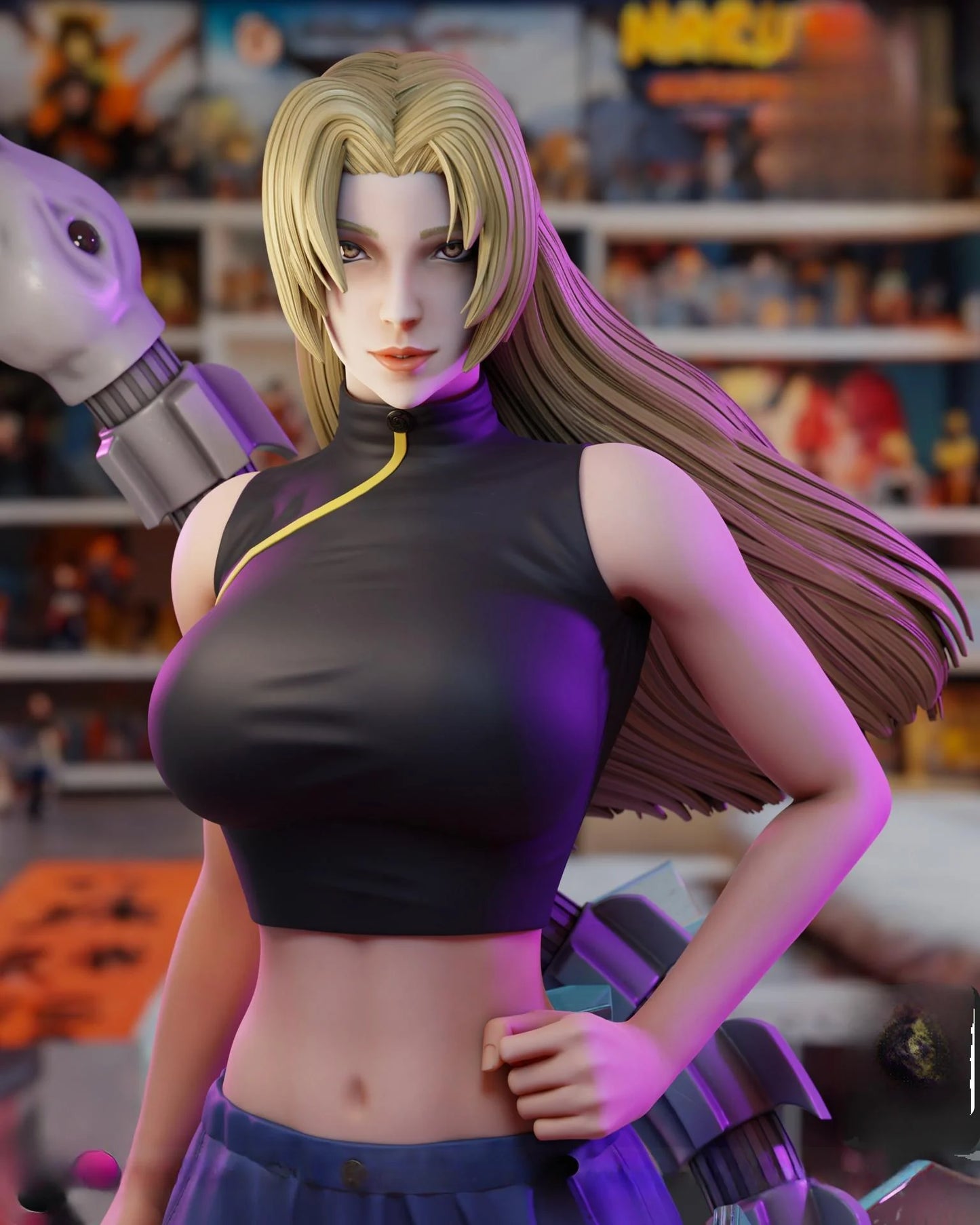 Yuki Tsukumo (Jujutsu Kaisen) 3D Printable Statue – The Cosmic Sorceress