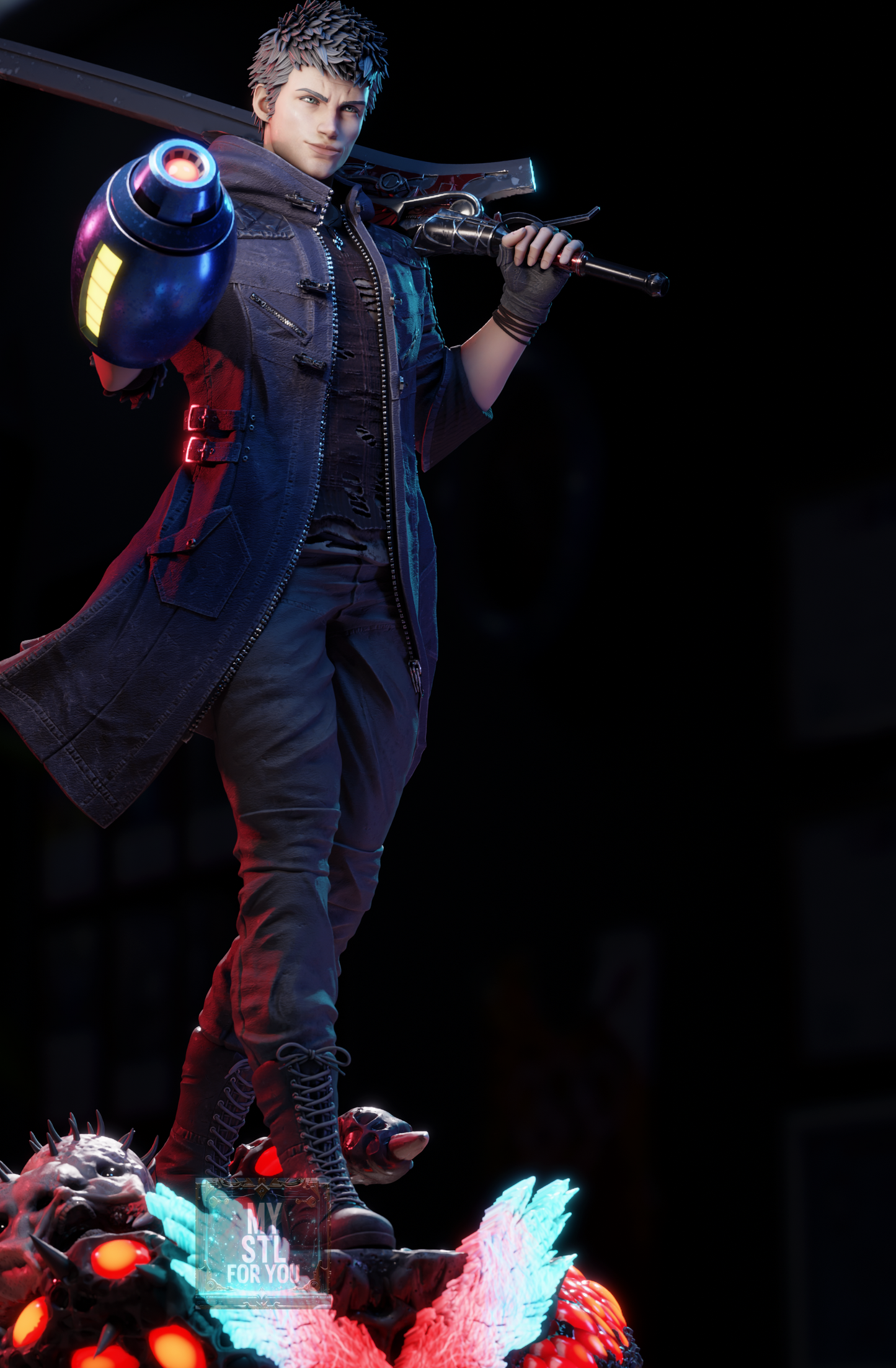 Nero - Devil May Cry 5 | High-Detail 3D Print STL | Pre-supported