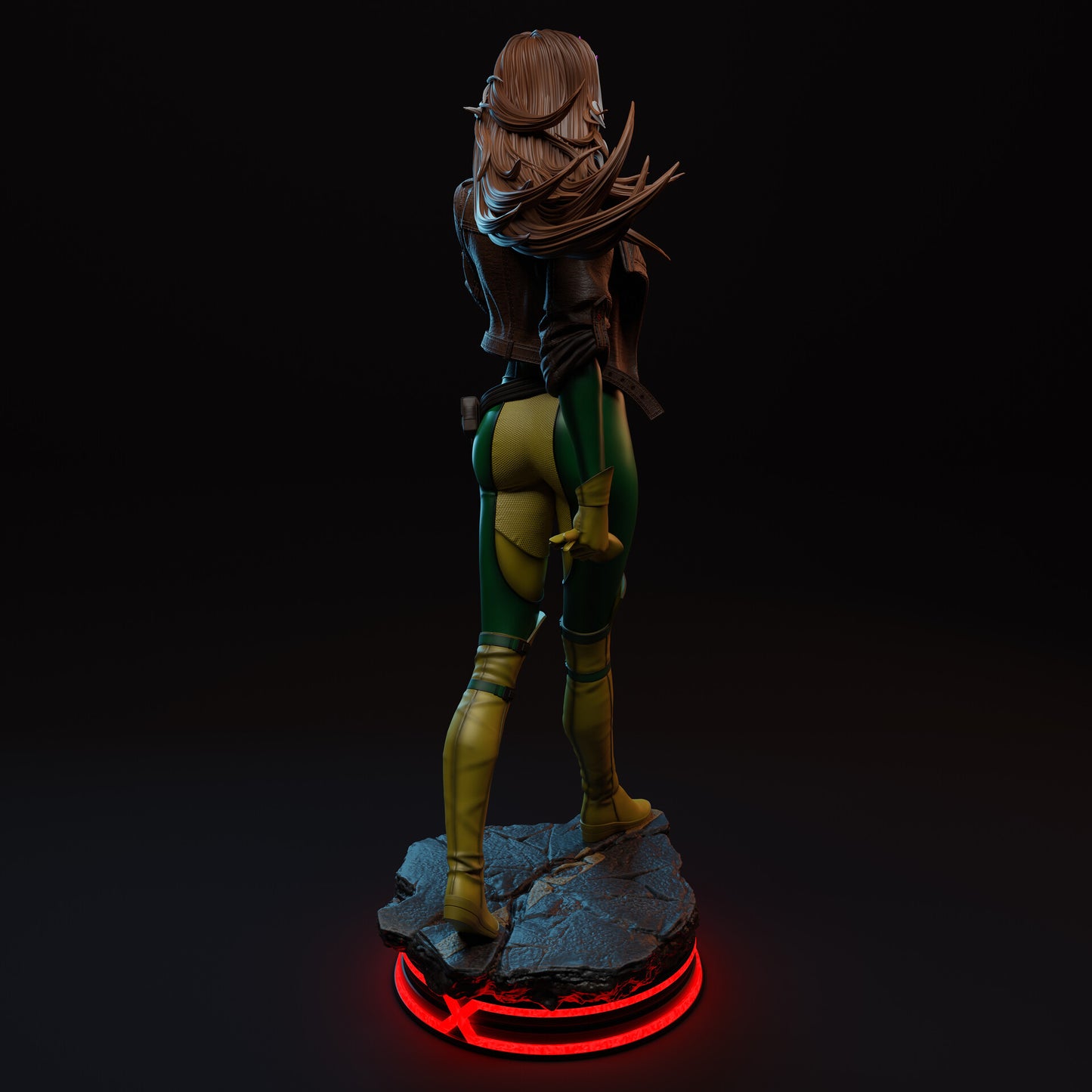 Rogue (X-Men) 3D Print File: Iconic Mutant Heroine STL - 1:4, 1:6, 1:9 Scale Options - Pre-Supported & Uncut